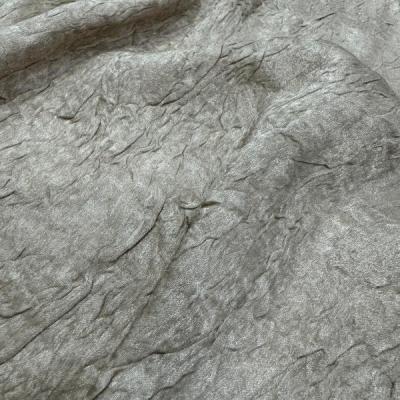 VELVET DYED GOLD PRESSED CREPE